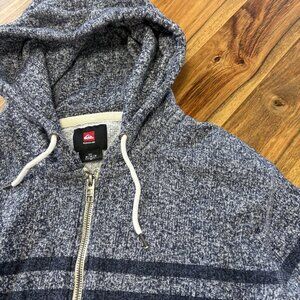 Mens Quiksilver Zip Up Sweater Hoodie - Size M